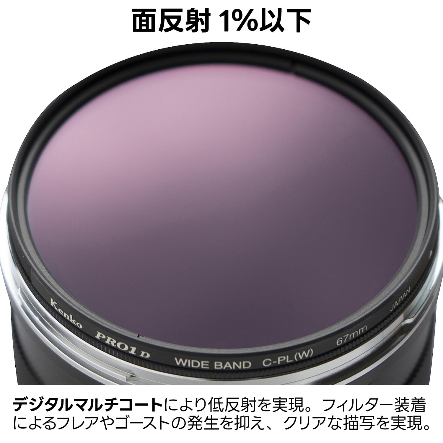 Amazon.co.jp: Kenko 277928 PL Filter, PRO1D C-PL(W) N 3.0 inches